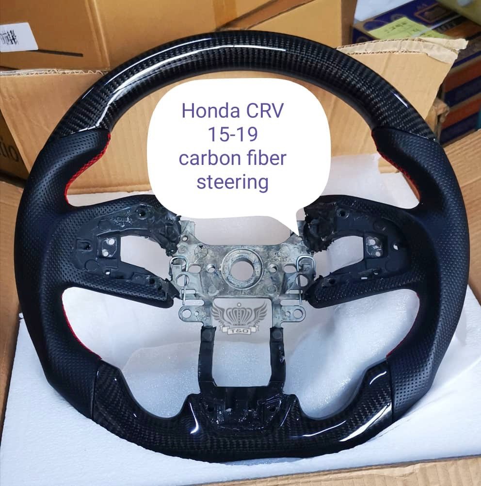 Carbon Fibre Steering Wheel T&O Auto Car Accessories